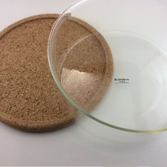 Boda Nova Sweden Salad or Serving Bowl With Cork Trivet Made in West Germany - Picture 2 of 11
